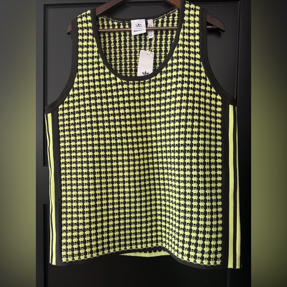 Wales Bonner Adidas Yellow Men’s Crochet Vest